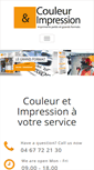 Mobile Screenshot of couleuretimpression.fr